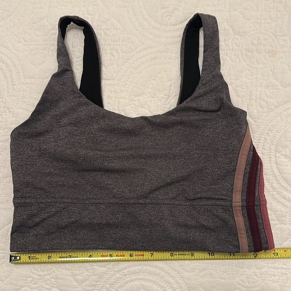 NWOT Lululemon Take A Hint Bra and Legging SET in Heathered Grey Size 6 - Picture 8 of 14